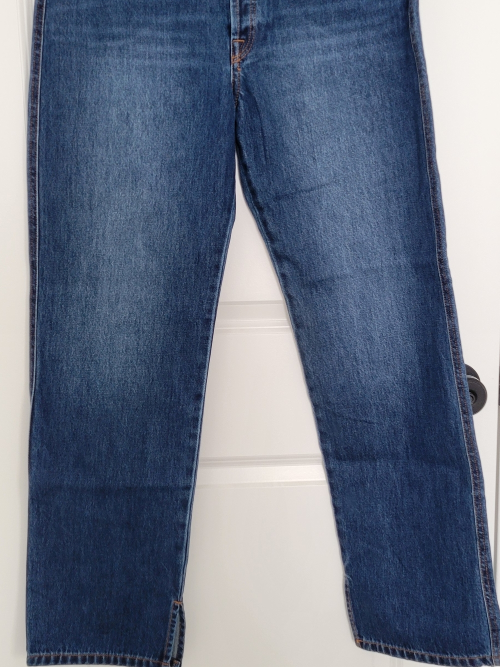 Roxy Women's Medium Blue Straight-Leg Jeans